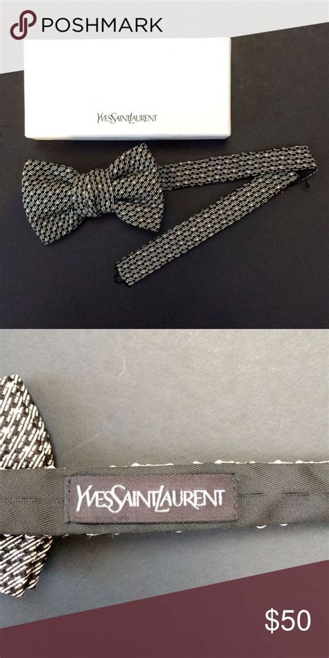 yves saint laurent knit tie|ysl bow tie.